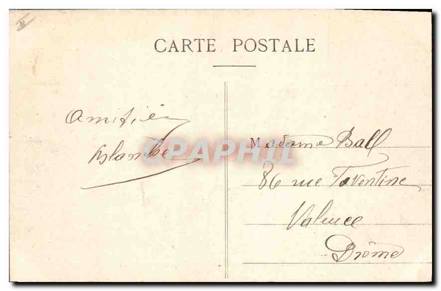 CPA Lyon La Prefecture  — Verso