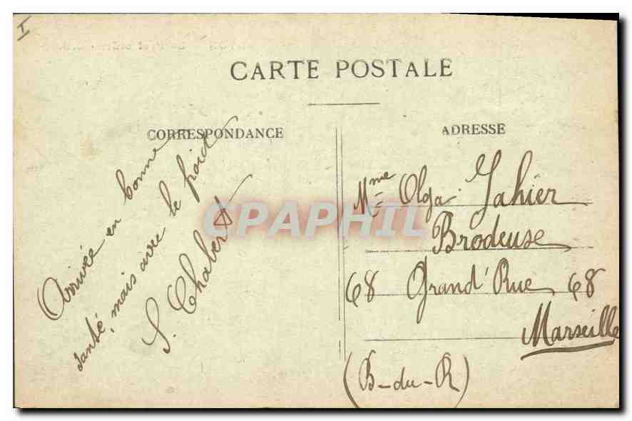 CPA Lyon La Prefecture  — Verso