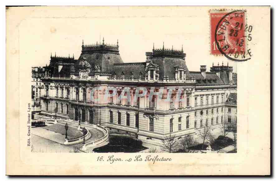 Lyon — La Préfecture — Éd. Grand Bazar Lyon, n°16
