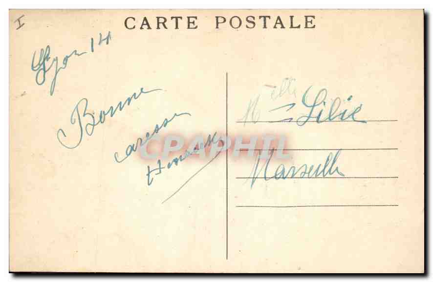 CPA Lyon La Prefecture  — Verso