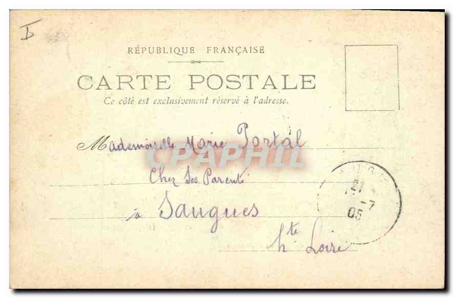 CPA Lyon La Prefecture  — Verso