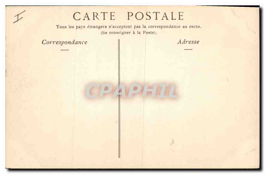 CPA Lyon La Prefecture  — Verso