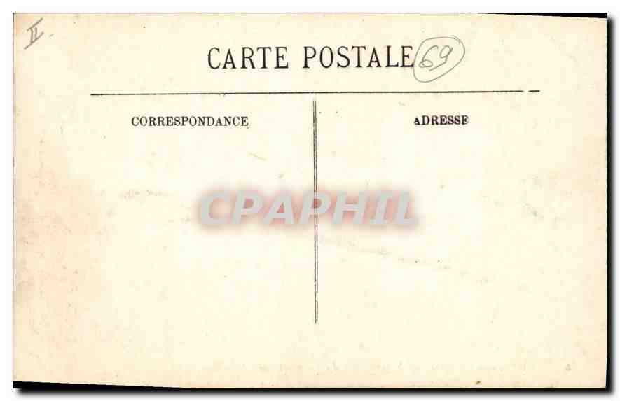 CPA Lyon Place de la Republique et rue du President Carnot — Verso