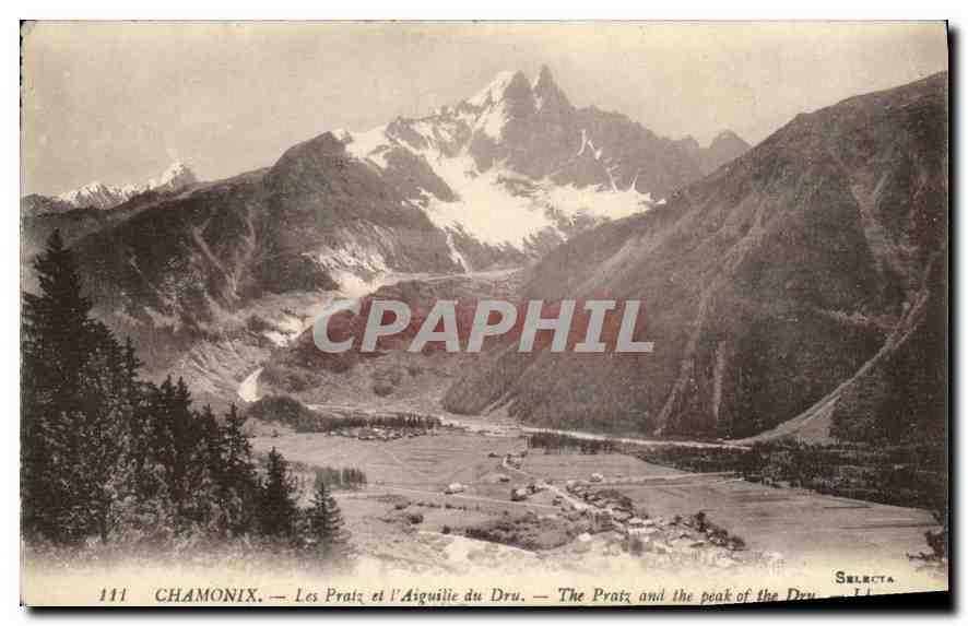 Chamonix — Les Praix et l'Aiguille du Dru — Selecta, n°111