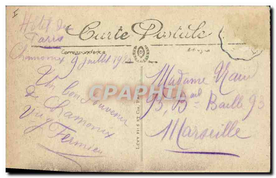 Chamonix — Les Praix et l'Aiguille du Dru — Selecta, n°111 — Rückseite