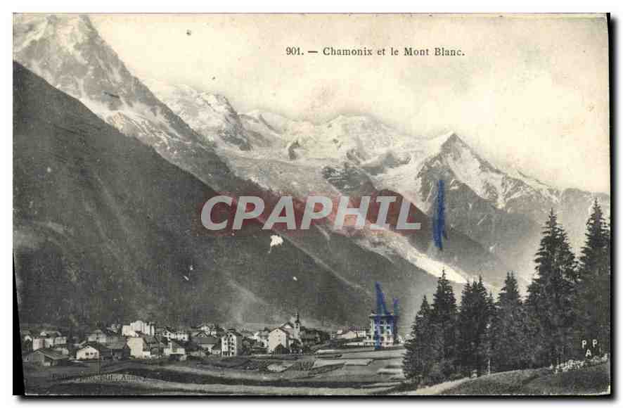 Chamonix et le Mont Blanc — vue panoramique — P.P.A. n°901