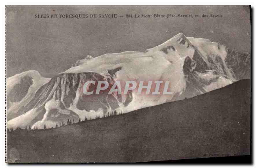 Le Mont Blanc (Haute-Savoie), vu des Aravis — SITES PITTORESQUES DE SAVOIE — 284