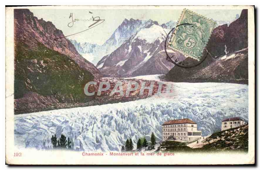 Chamonix - Montanvert et la mer de glace — éditeur inconnu, n° 192