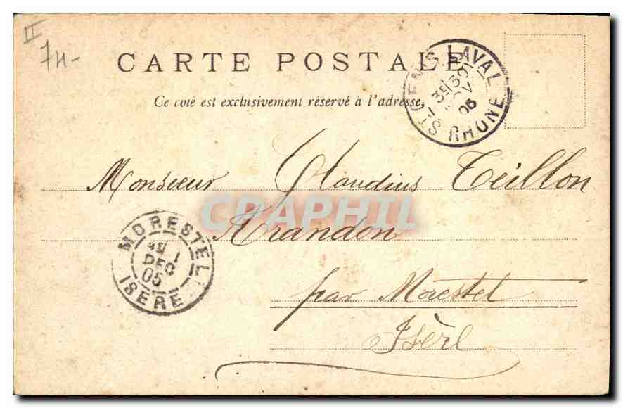 Chamonix - Montanvert et la mer de glace — éditeur inconnu, n° 192 — Back
