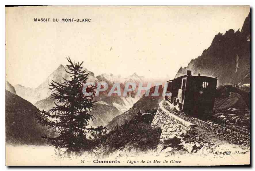 Chamonix — Ligne de la Mer de Glace — éditeur B.F.O. « Lux »