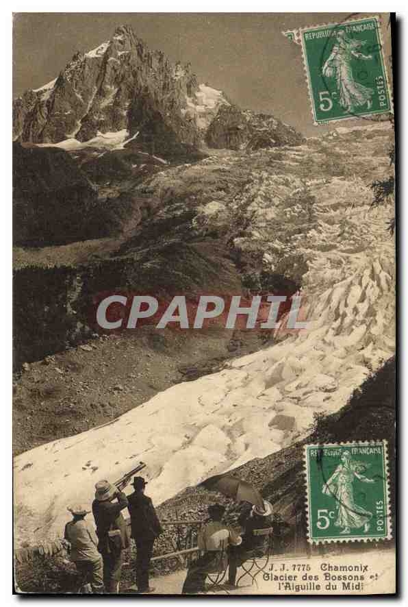 Glacier des Bossons et l'Aiguille du Midi — Chamonix — J.J. 7775