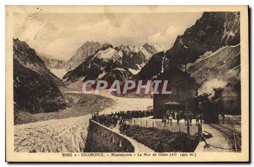 Chamonix - Montenvers - La Mer de Glace (Alt 1931 m.) — Édition Hoster, n° 25063