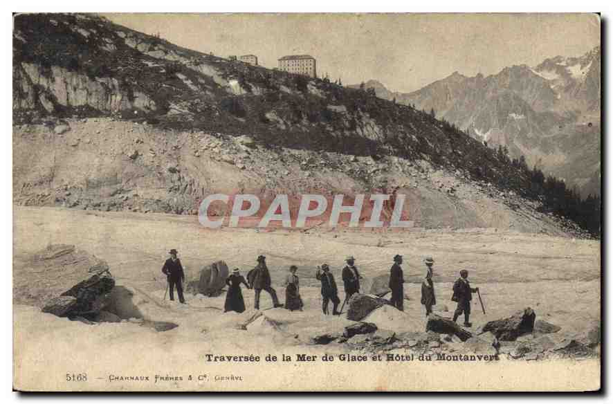 CPA Traversee de la Mer de Glace et Hotel du Montanvert