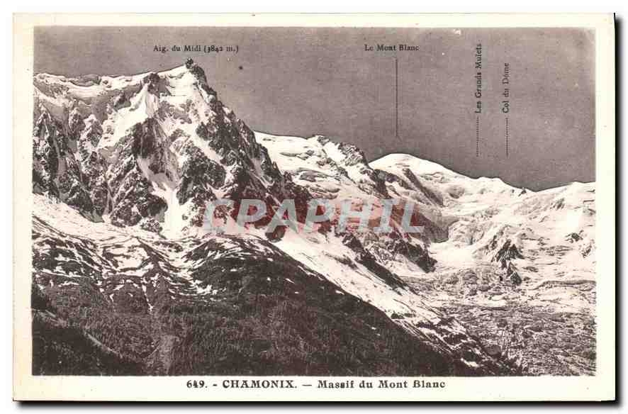 Chamonix — Massif du Mont Blanc — L. Morand, phot.-édit. (Haute-Savoie)