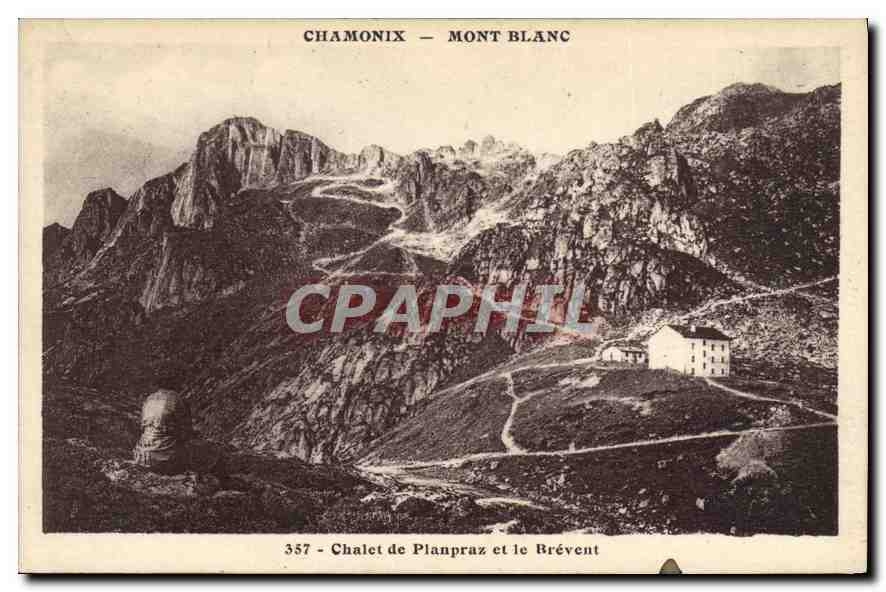 Chamonix — Mont Blanc — Chalet de Planpraz et le Brévent — Aug. Couillet, phot.éditeur