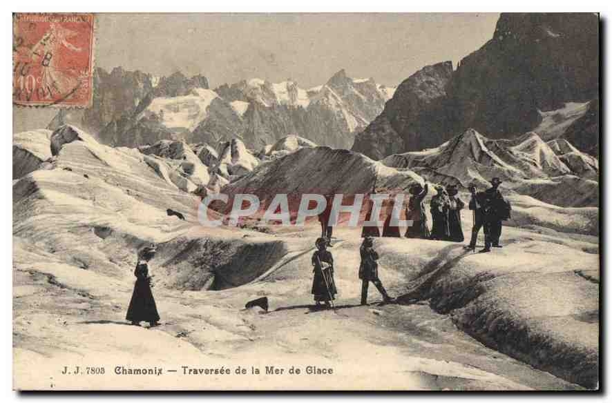 Chamonix — Traversée de la Mer de Glace — J.J. 7803