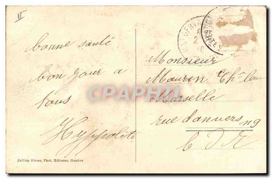Chamonix — Traversée de la Mer de Glace — J.J. 7803 — Back