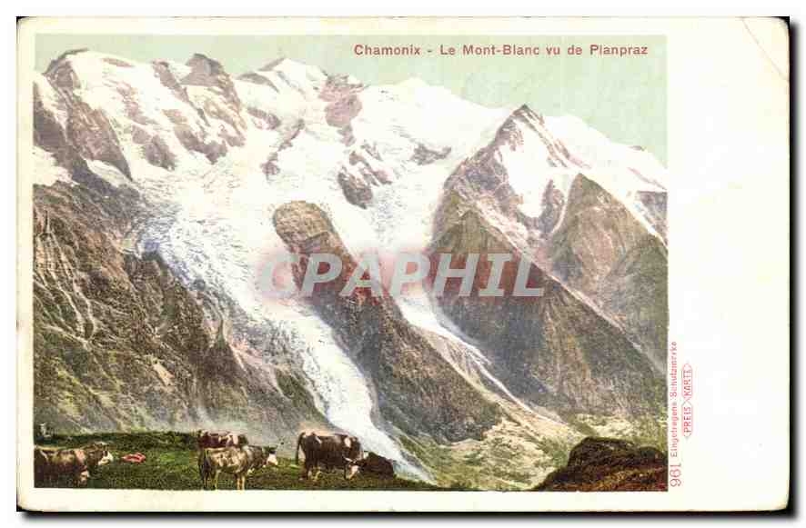 CPA Chamonix Le Mont Blanc vu de Planpraz