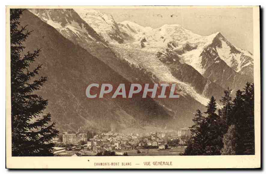 Chamonix-Mont-Blanc — Vue Générale — F. Monnier, Chamonix