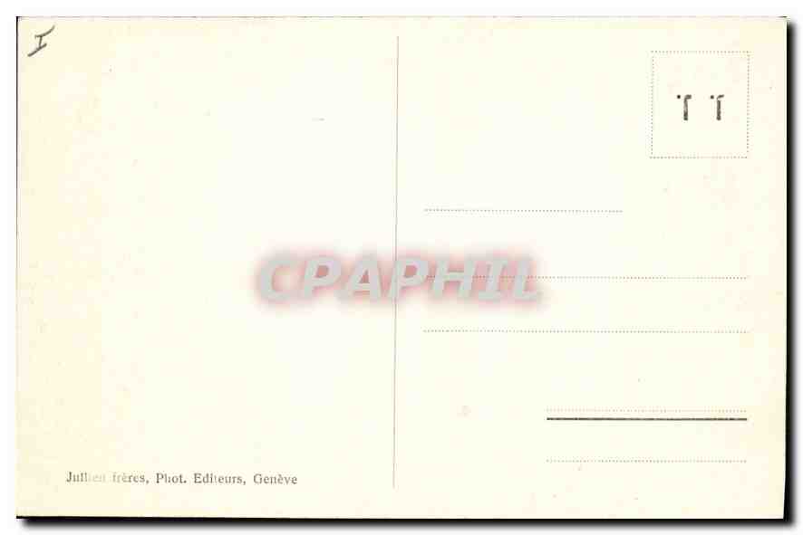 Chamonix et le Mont-Blanc — J.J. 7719 — Julien frères, Genève — Rückseite