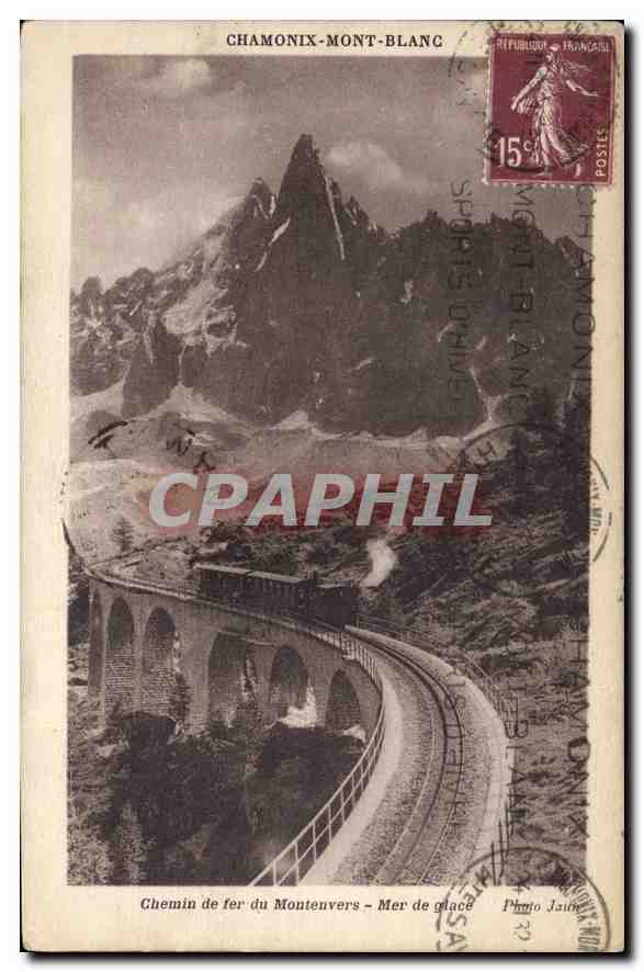 CPA  Chemin de Fer Montenves Mer de Glace