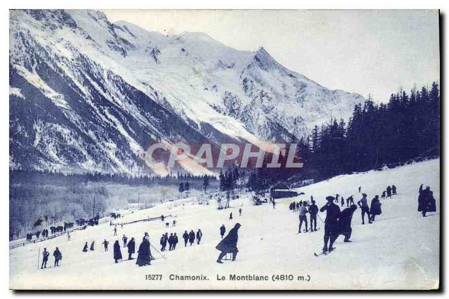 Chamonix. Le Montblanc (4810 m.) — CPA n°15277 — éditeur Wehrli A.-G., Kilchberg, Zürich