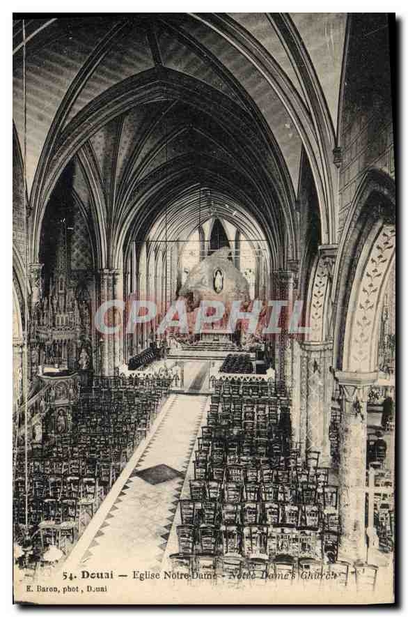 CPA Douai Eglise Notre Dame