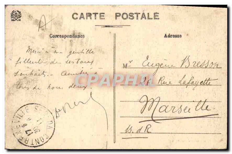 CPA Contrexeville (Vosoxe) Pavillon des Galeries — Rückseite