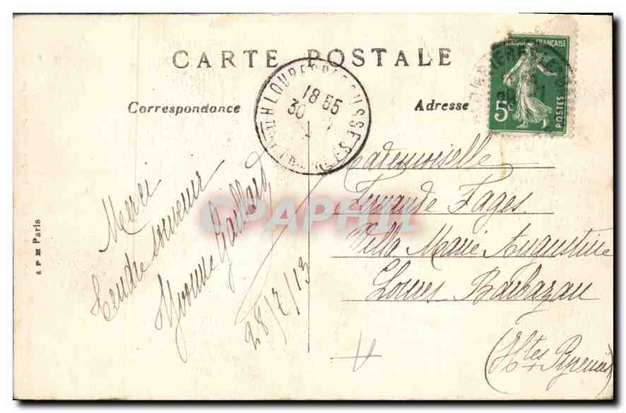 CPA Plombieres les Bains (Vosges) — Rückseite