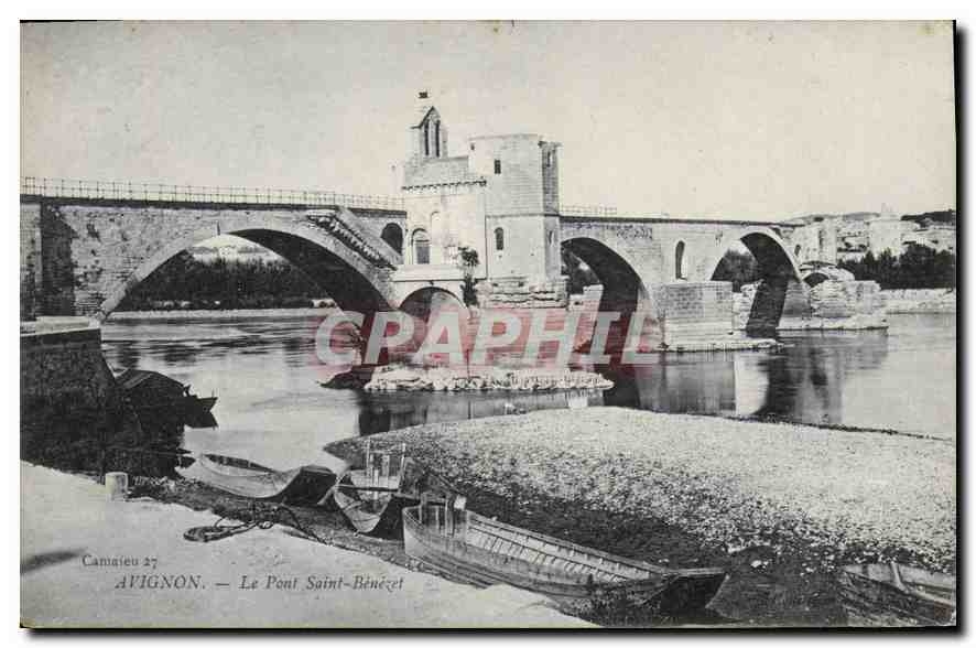 CPA  Avignon Le Pont Saint Benezet