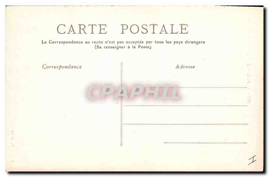 CPA Bordeaux Eglise Notre Dame — Verso