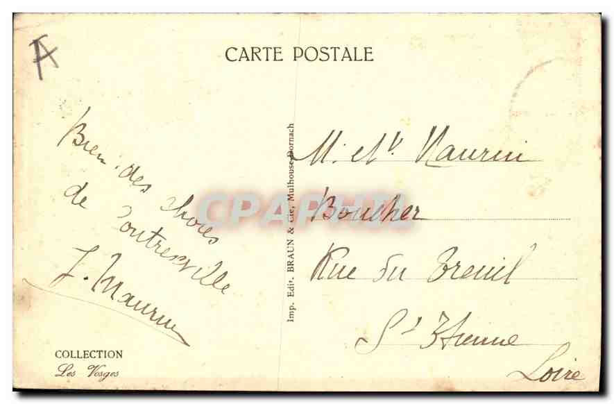 CPA Contrexeville Le Parc — Rückseite
