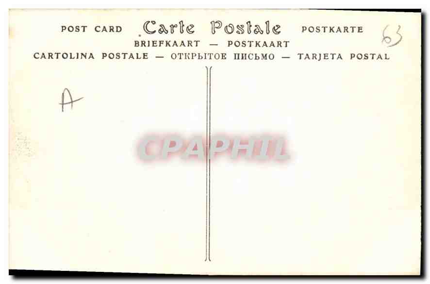 CPA Montferrand (Puy de Dome) Ancien Hotel Desplais Porte du XVIe Siecle — Verso