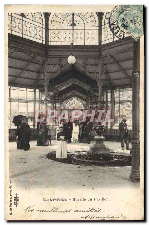 CPA Contrexeville Buvette du Pavilon