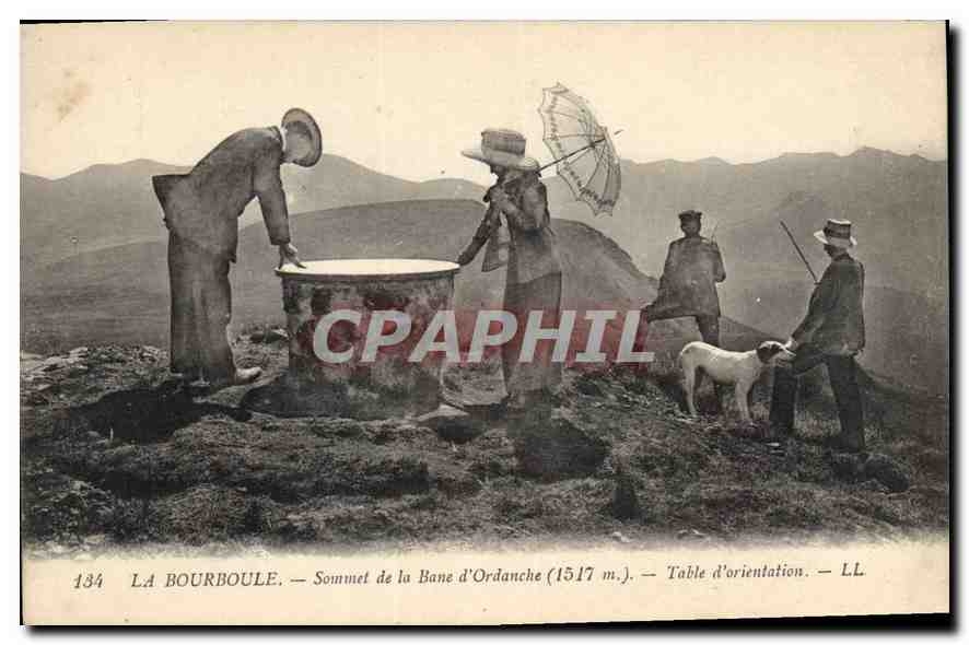 CPA La Bourboule Sommet de la Bane d'Ordanche (1517 m) Table d'orientation