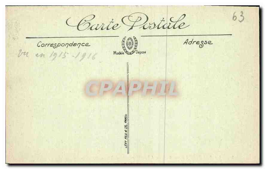 La Bourboule — Le Grand Établissement des Thermes et l'Avenue de la Gare — LL. n°18 — Back