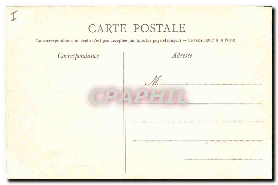 CPA Bordeaux Le Pont de Fer — Verso