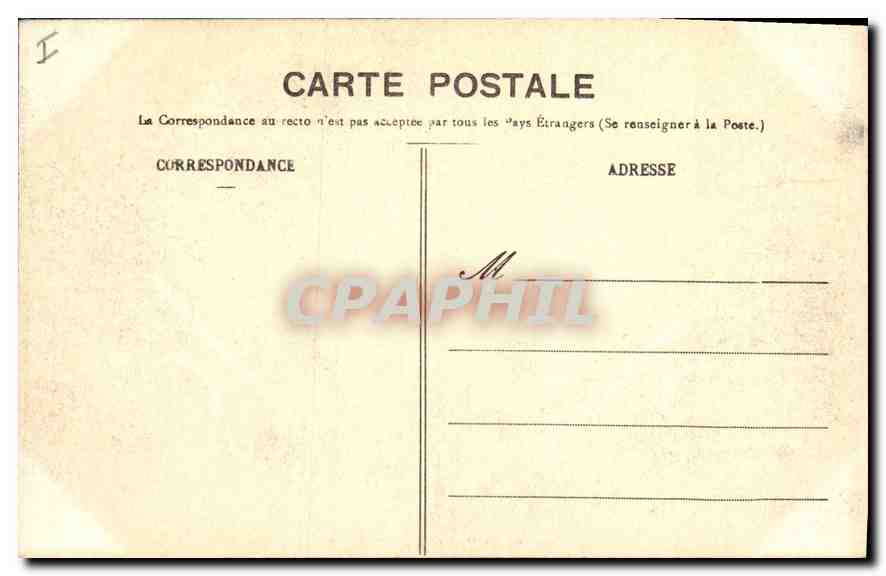 CPA Bordeaux Jardin Public — Verso