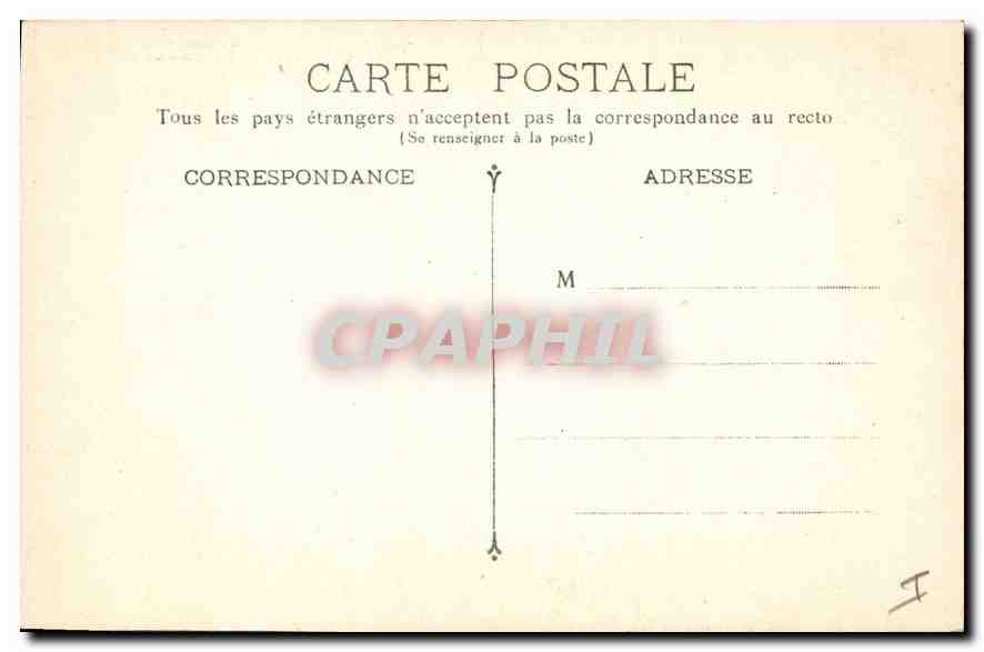 CPA Bordeaux L'Hotel de Ville — Verso