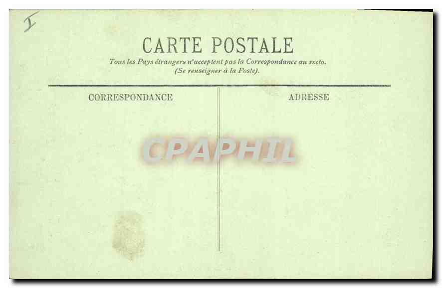 CPA Bordeaux Le Parc Bordelais le Lac — Verso