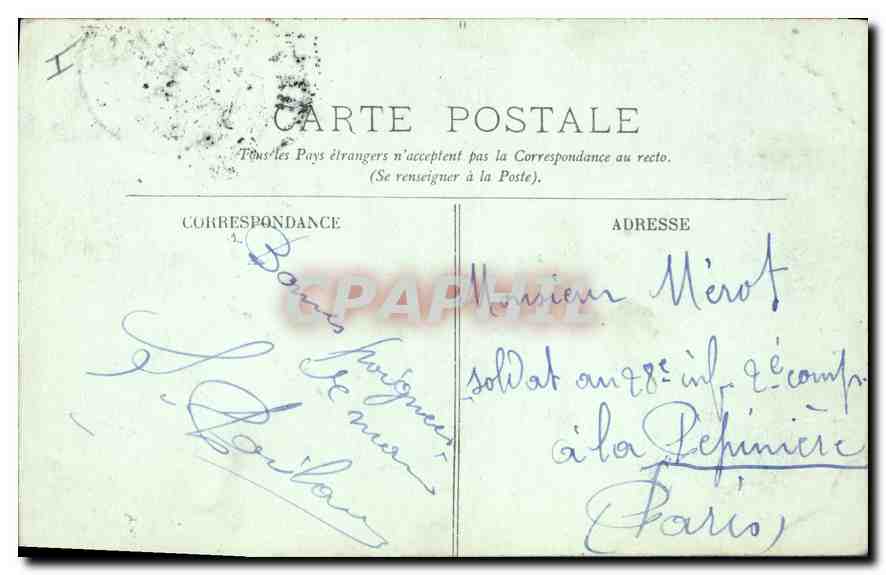 CPA Nantes La Musee et Rue du Lycee — Rückseite