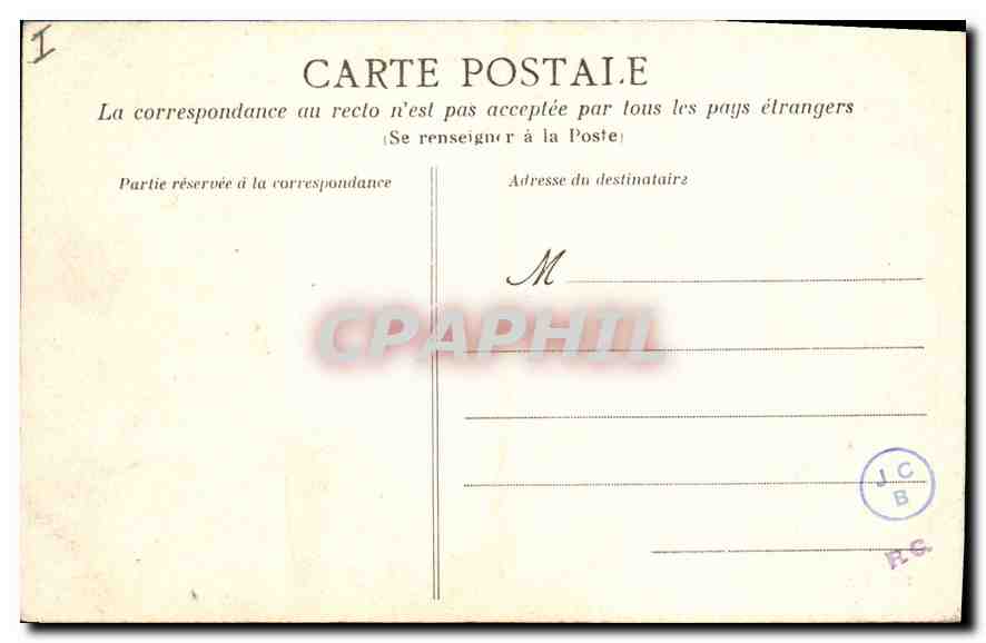 CPA Nantes Les Cours et la colonne Louis XVI — Verso