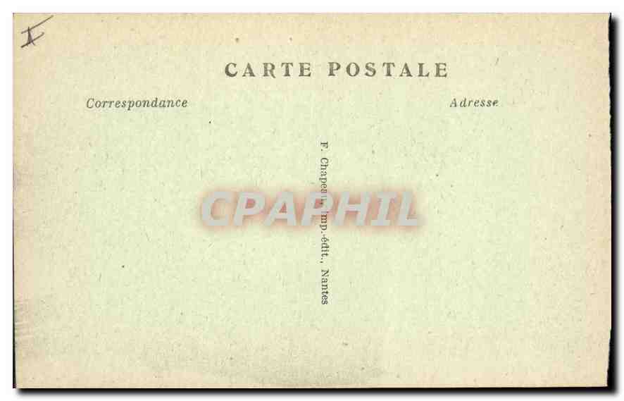 CPA Nantes L'Hotel de Ville — Verso