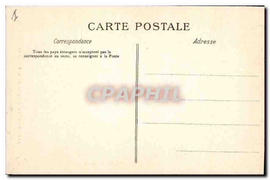 CPA Nantes Eglise de la Madeleine — Verso