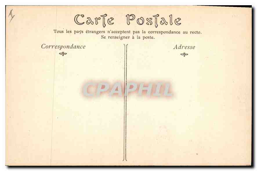 CPA Nantes Vue sur la Bourse et le Canal Saint Felix — Verso