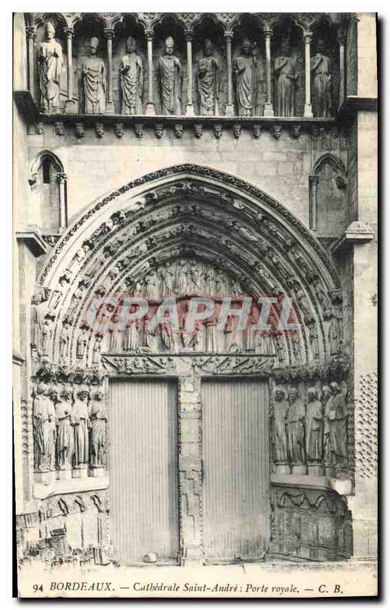 CPA Bordeaux Cathedrale Saint Andre Porte Royale