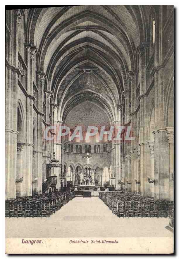 CPA Langres Cathedrale Saint Mammes