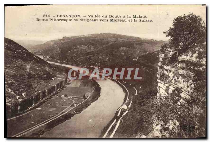 Vallée du Doubs à la Malate — Besançon — Éditeur C. Lavitier