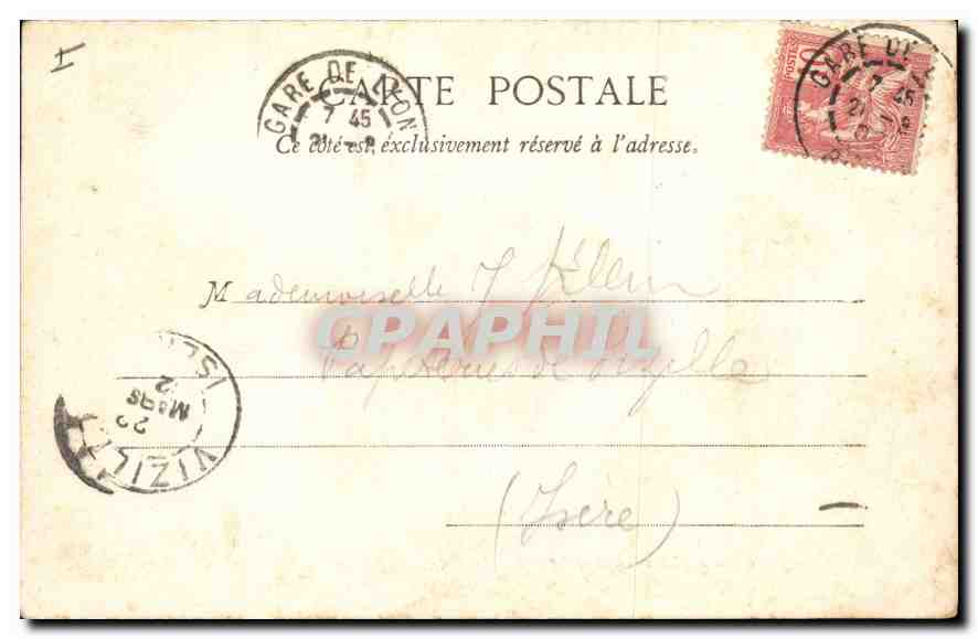 CPA Lyon Un Coin du Lac Tete d'Or — Verso