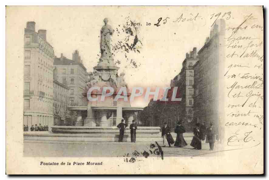 CPA Lyon Fontaine de la Place Morant